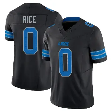 ＃0 Men's Monty Rice Black Limited Detroit Lions Alternate Vapor F.U.S.E. 2nd Jersey