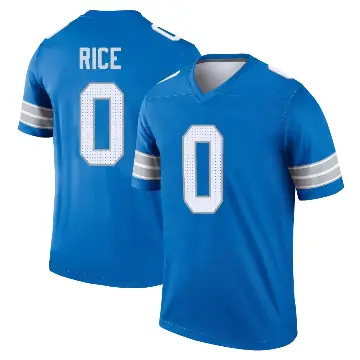 ＃0 Youth Monty Rice Blue Legend Detroit Lions 2nd Jersey