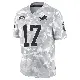 ＃17 Men's Dicaprio Bootle Arctic Camo Limited Detroit Lions 2024 Salute to Service Jersey