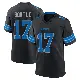 ＃17 Men's Dicaprio Bootle Black Game Detroit Lions Alternate 2nd Jersey