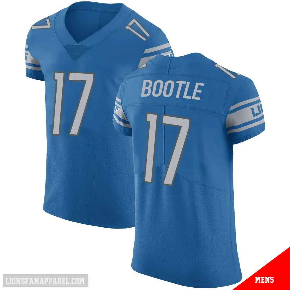 ＃17 Men's Dicaprio Bootle Blue Elite Detroit Lions Team Color Vapor Untouchable Jersey