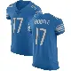 ＃17 Men's Dicaprio Bootle Blue Elite Detroit Lions Team Color Vapor Untouchable Jersey