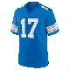 ＃17 Men's Dicaprio Bootle Blue Game Detroit Lions 2nd Jersey