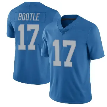 ＃17 Men's Dicaprio Bootle Blue Limited Detroit Lions Throwback Vapor Untouchable Jersey