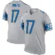 ＃17 Men's Dicaprio Bootle Gray Legend Detroit Lions Inverted Jersey