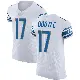 ＃17 Men's Dicaprio Bootle White Elite Detroit Lions Vapor Untouchable Jersey