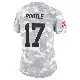 ＃17 Women's Dicaprio Bootle Arctic Camo Limited Detroit Lions 2024 Salute to Service Jersey