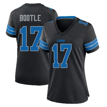 ＃17 Women's Dicaprio Bootle Black Game Detroit Lions Alternate 2nd Jersey