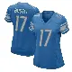 ＃17 Women's Dicaprio Bootle Blue Game Detroit Lions Team Color Jersey