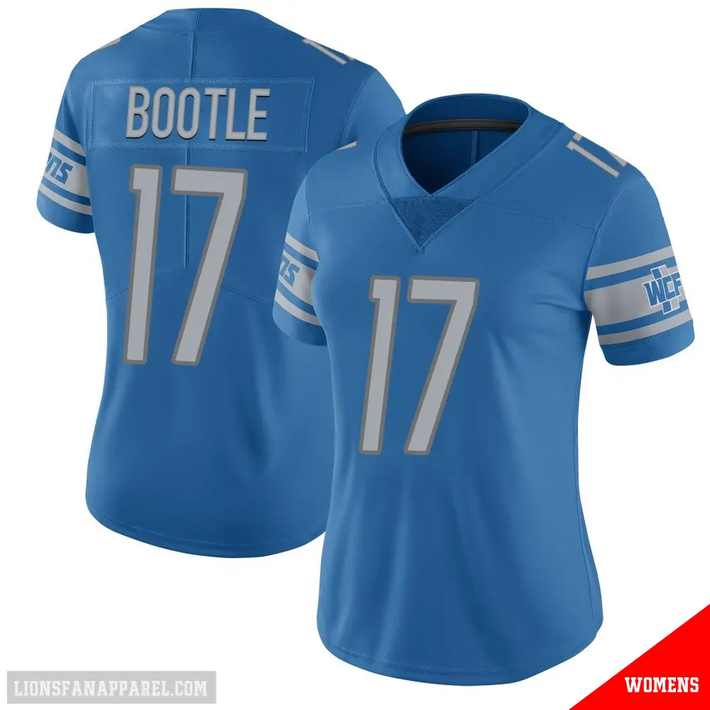 ＃17 Women's Dicaprio Bootle Blue Limited Detroit Lions Team Color Vapor Untouchable Jersey