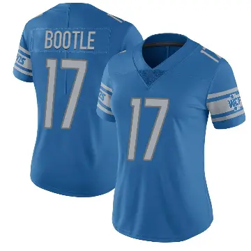 ＃17 Women's Dicaprio Bootle Blue Limited Detroit Lions Team Color Vapor Untouchable Jersey