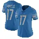 ＃17 Women's Dicaprio Bootle Blue Limited Detroit Lions Team Color Vapor Untouchable Jersey