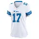 ＃17 Women's Dicaprio Bootle White Game Detroit Lions 2nd Jersey