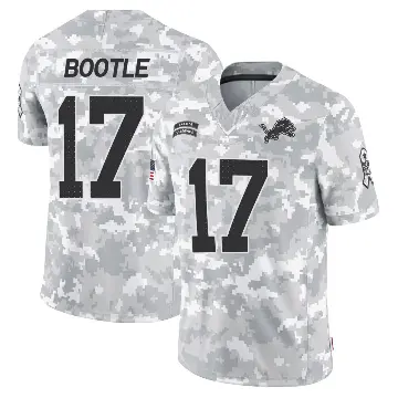 ＃17 Youth Dicaprio Bootle Arctic Camo Limited Detroit Lions 2024 Salute to Service Jersey