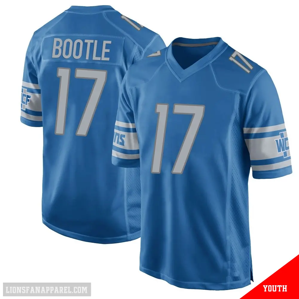 ＃17 Youth Dicaprio Bootle Blue Game Detroit Lions Team Color Jersey