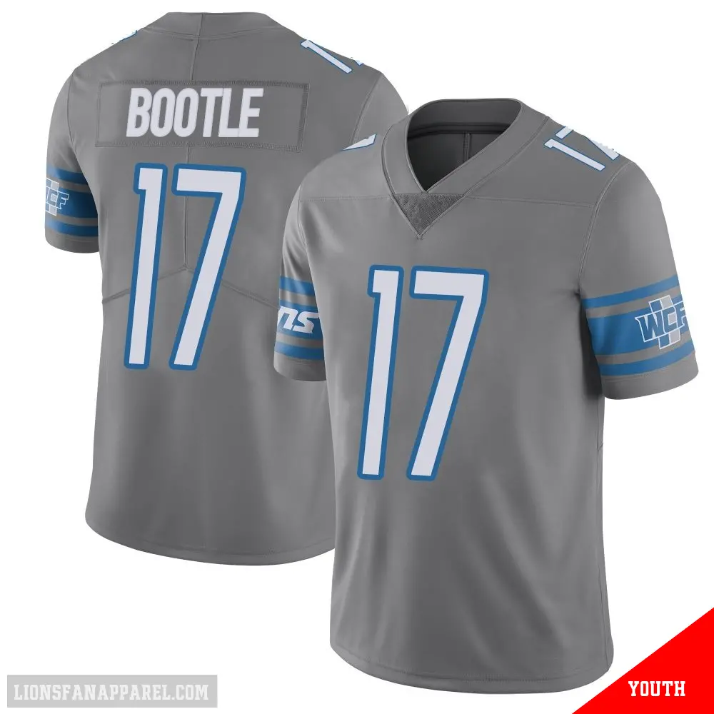＃17 Youth Dicaprio Bootle Limited Detroit Lions Color Rush Steel Vapor Untouchable Jersey