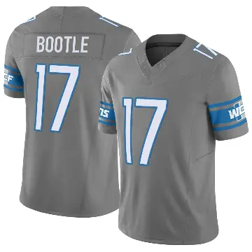 ＃17 Youth Dicaprio Bootle Limited Detroit Lions Silver Vapor F.U.S.E. Jersey