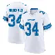 ＃34 Men's Kye Robichaux White Game Detroit Lions 2nd Jersey