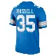＃35 Men's Tyson Russell Blue Legend Detroit Lions 2nd Jersey