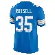 ＃35 Men's Tyson Russell Blue Limited Detroit Lions Vapor F.U.S.E. 2nd Jersey