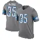 ＃35 Men's Tyson Russell Legend Detroit Lions Color Rush Steel Jersey