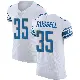 ＃35 Men's Tyson Russell White Elite Detroit Lions Vapor Untouchable Jersey