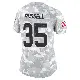 ＃35 Women's Tyson Russell Arctic Camo Limited Detroit Lions 2024 Salute to Service Jersey