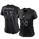 ＃35 Women's Tyson Russell Black Limited Detroit Lions Reflective Jersey