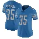 ＃35 Women's Tyson Russell Blue Limited Detroit Lions Team Color Vapor Untouchable Jersey