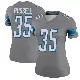 ＃35 Women's Tyson Russell Legend Detroit Lions Color Rush Steel Jersey