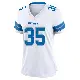 ＃35 Women's Tyson Russell White Game Detroit Lions 2nd Jersey