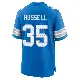 ＃35 Youth Tyson Russell Blue Game Detroit Lions 2nd Jersey