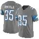 ＃35 Youth Tyson Russell Limited Detroit Lions Silver Vapor F.U.S.E. Jersey