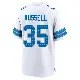 ＃35 Youth Tyson Russell White Game Detroit Lions 2nd Jersey