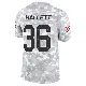 ＃36 Men's Erick Hallett Arctic Camo Limited Detroit Lions 2024 Salute to Service Jersey
