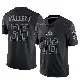 ＃36 Men's Erick Hallett Black Limited Detroit Lions Reflective Jersey
