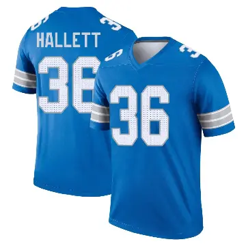 ＃36 Men's Erick Hallett Blue Legend Detroit Lions 2nd Jersey