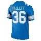 ＃36 Men's Erick Hallett Blue Legend Detroit Lions 2nd Jersey