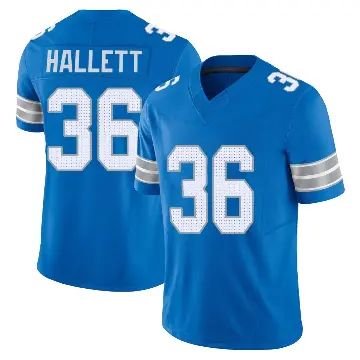 ＃36 Men's Erick Hallett Blue Limited Detroit Lions Vapor F.U.S.E. 2nd Jersey