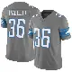 ＃36 Men's Erick Hallett Limited Detroit Lions Silver Vapor F.U.S.E. Jersey