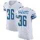 ＃36 Men's Erick Hallett White Elite Detroit Lions Vapor Untouchable Jersey