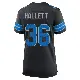 ＃36 Women's Erick Hallett Black Game Detroit Lions Alternate 2nd Jersey