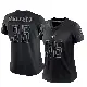 ＃36 Women's Erick Hallett Black Limited Detroit Lions Reflective Jersey