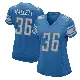 ＃36 Women's Erick Hallett Blue Game Detroit Lions Team Color Jersey