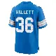 ＃36 Youth Erick Hallett Blue Game Detroit Lions 2nd Jersey