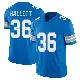 ＃36 Youth Erick Hallett Blue Limited Detroit Lions Vapor F.U.S.E. 2nd Jersey