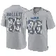 ＃36 Youth Erick Hallett Gray Game Detroit Lions Atmosphere Fashion Jersey