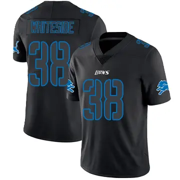 ＃38 Men's Nick Whiteside Black Impact Limited Detroit Lions Jersey