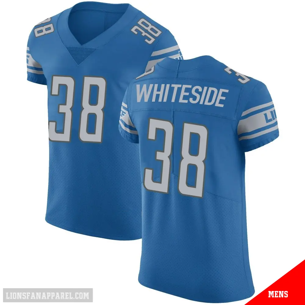 ＃38 Men's Nick Whiteside Blue Elite Detroit Lions Team Color Vapor Untouchable Jersey