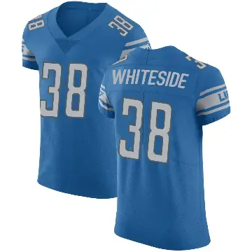 ＃38 Men's Nick Whiteside Blue Elite Detroit Lions Team Color Vapor Untouchable Jersey